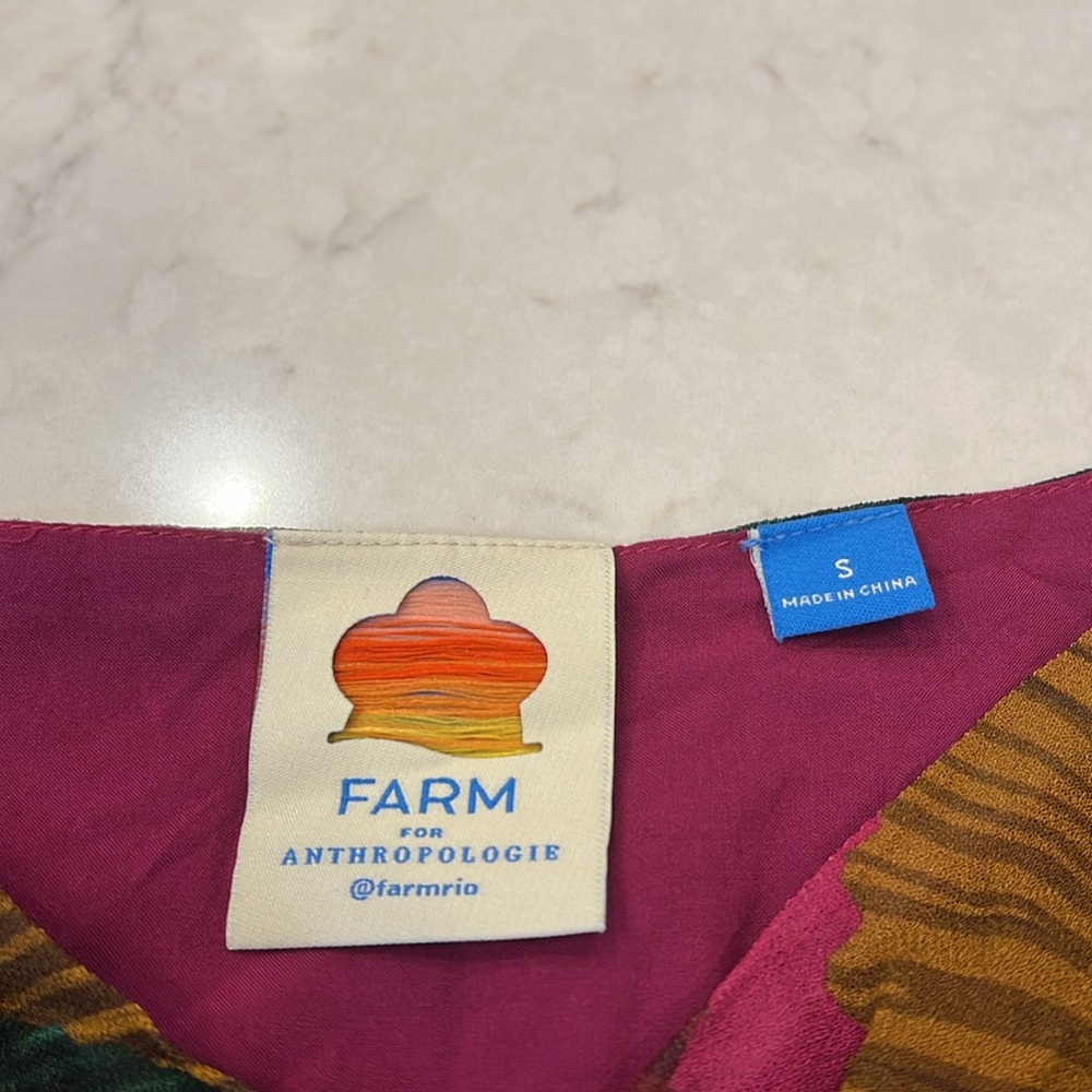Anthropologie Farm Rio Katalina Top Long Sleeves Size Small‎ - Picture 5 of 11